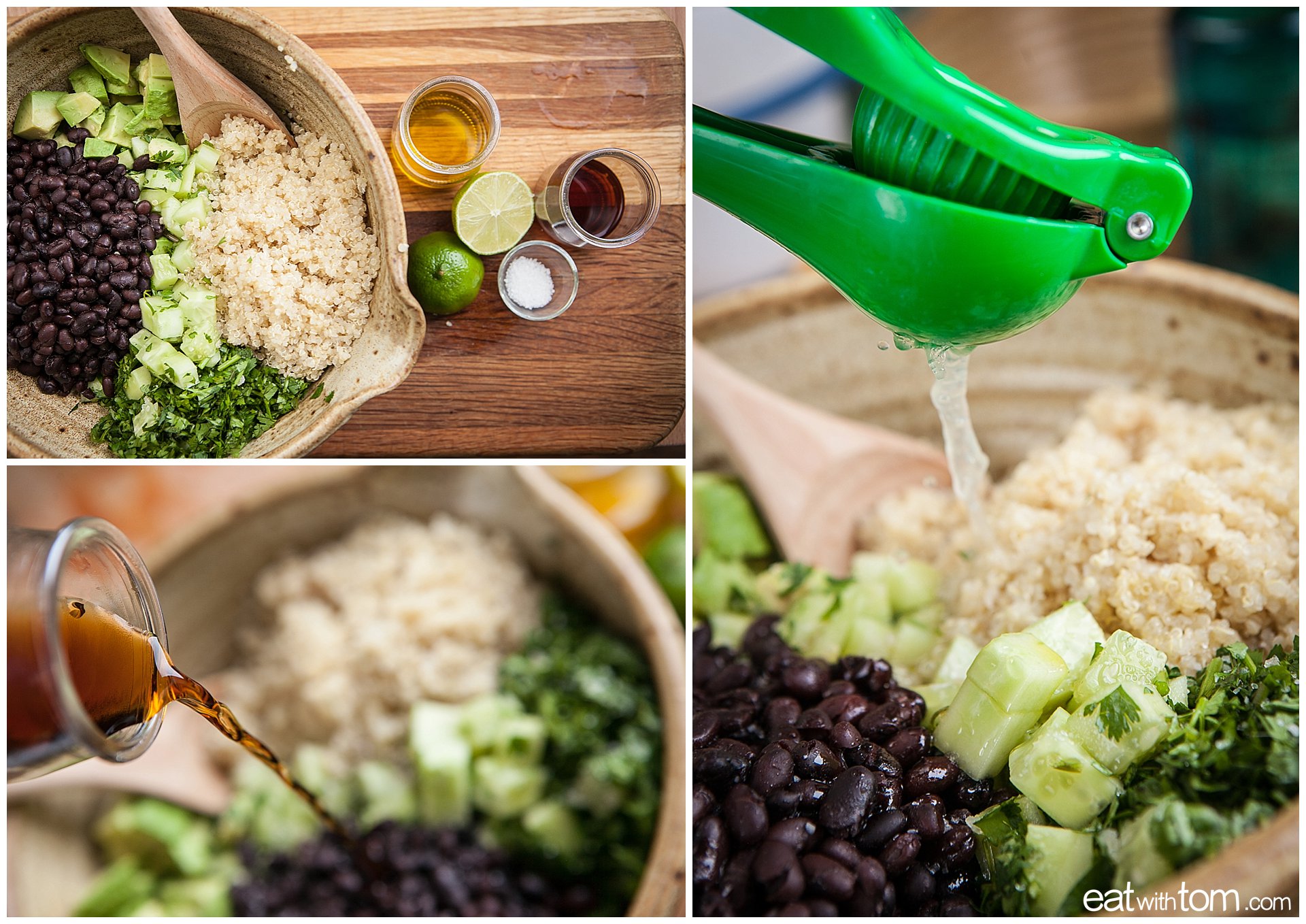 Red wine vinegar - Lime juice for fresh flavor - quinoa black bean recipe breakfast