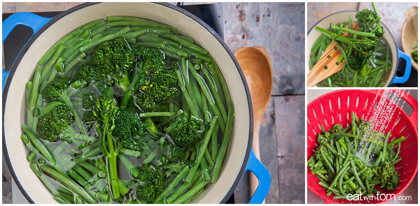 Broccolini green beans plenty more recipe eat with tom