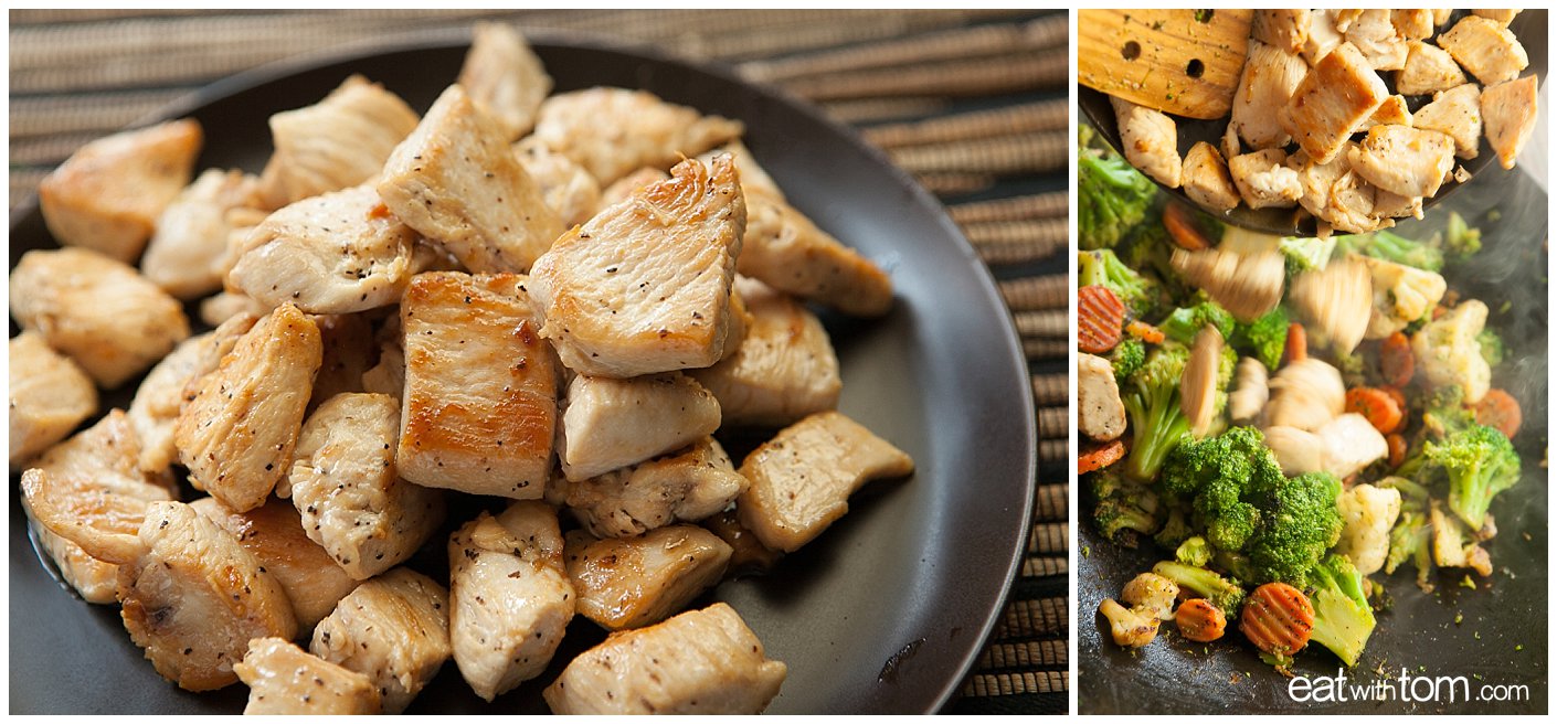 Coconut Aminos Broccoli Carrots Eat with Tom stir-fry recipe dinner