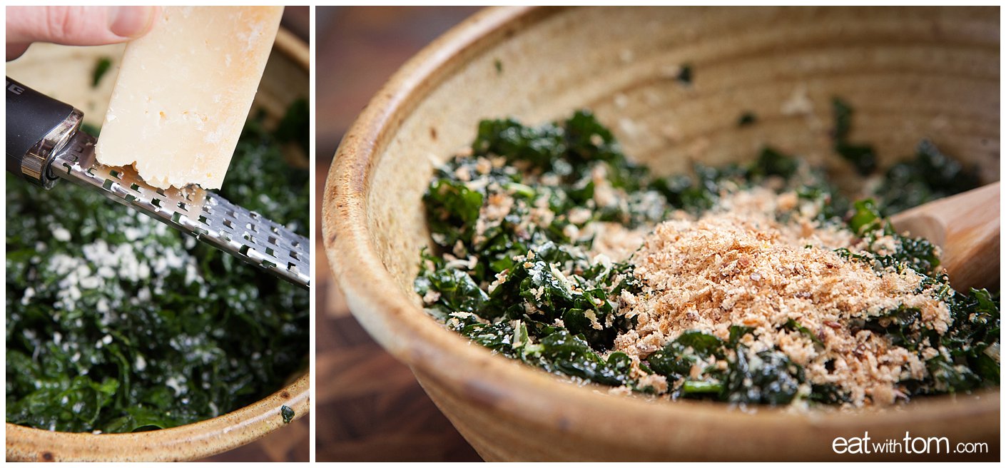 Kale Salad Recipe Parmesan Lemon Ceasar true food weil eatwithtom 0666