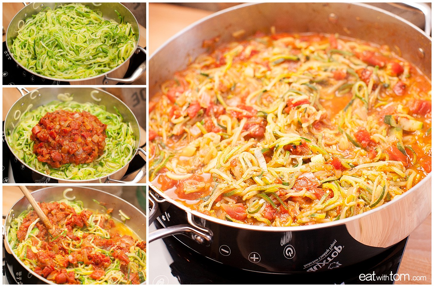 Best zucchini spiralizer noodle recipe spaghetti - Primal paleo eating dishes