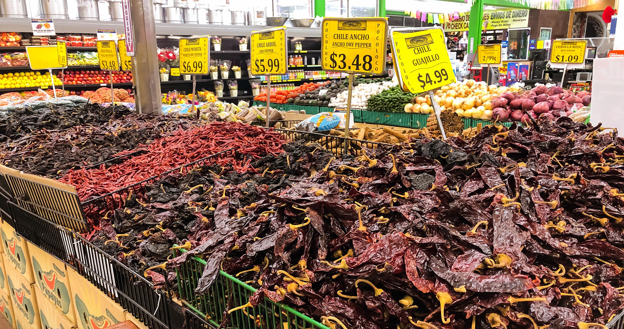 bulk chiles anchos poco loco Austin TX Eat with Tom