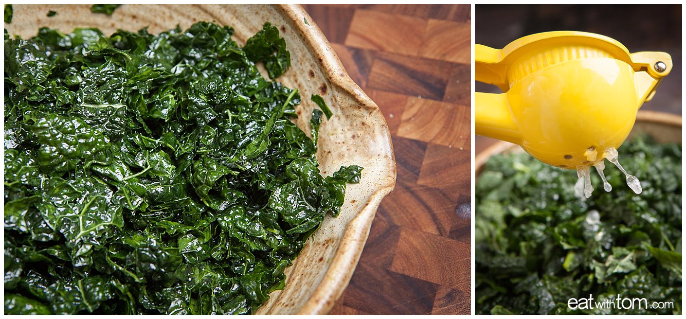 Kale Salad Recipe Parmesan Lemon Ceasar true food weil eatwithtom 0665