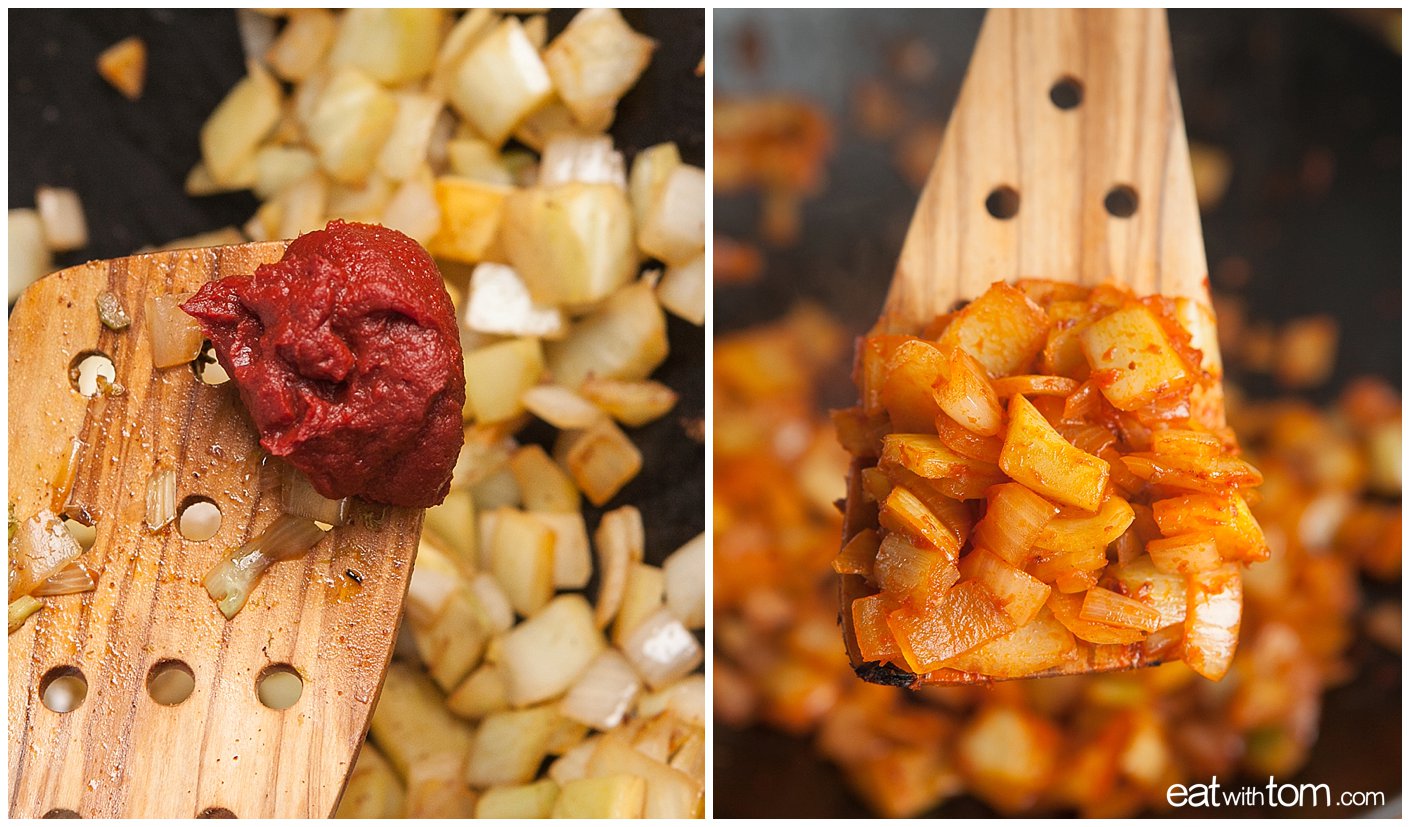 Summer seafood stew recipe on Eat with Tom food blog for professional illustrated recipes