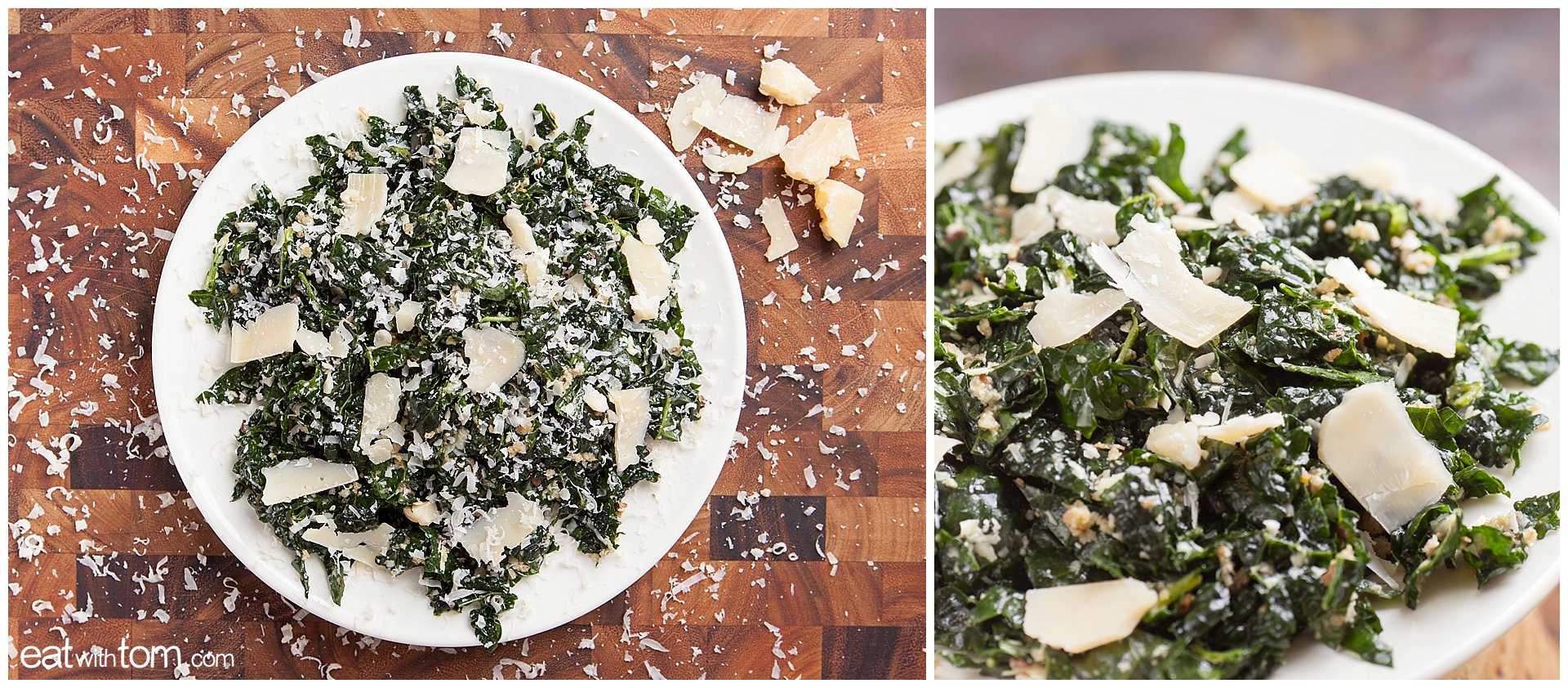 Kale Salad Recipe Parmesan Lemon Caesar true food weil eatwithtom 0669