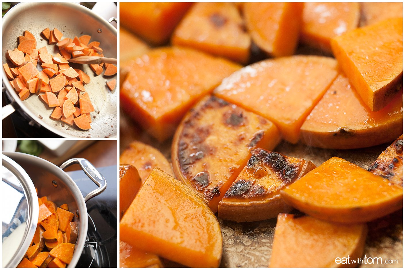 Sweet Potatoes with Hamburger Breakfast Recipe - Eat with Tom brings new and interesting recipe ideas for a great life