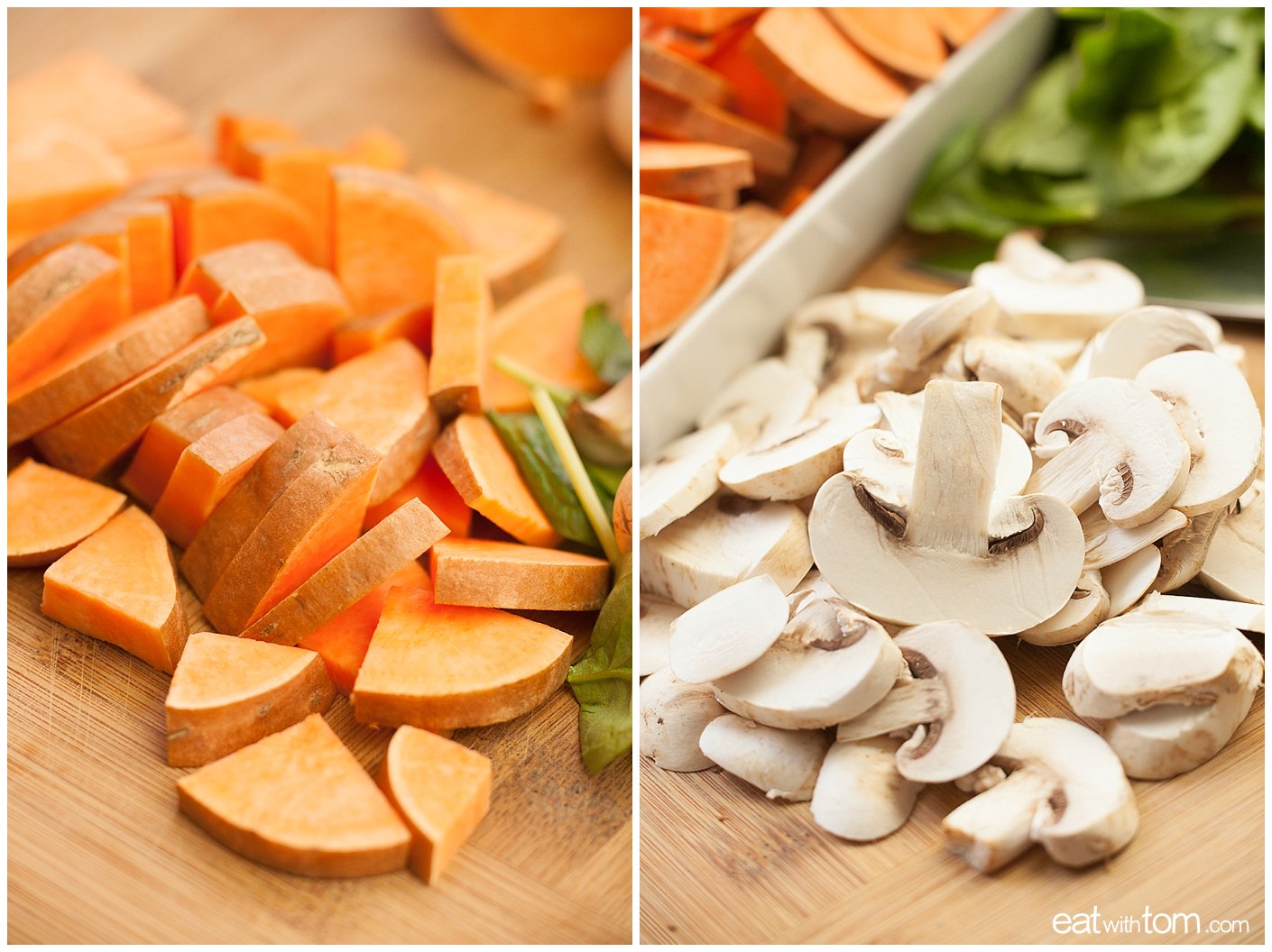 Sweet Potatoes with Hamburger Breakfast Recipe - Cook with Tom features healthy food ideas for breakfast - Paleo Recipes